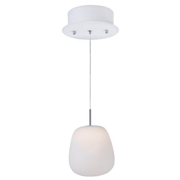 Et2 Puffs 1-Light 6.25" Wide White Pendant Light E21121-11WT - main